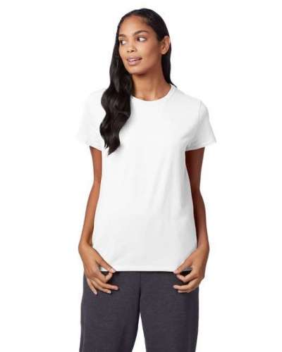 Hanes SL04 Ladies' 4.5 oz. 100% Ringspun Cotton Nano-T T-Shirt