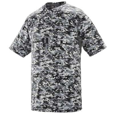 Augusta Sportswear 1555 Digi Camo Wicking Two-Button Jersey