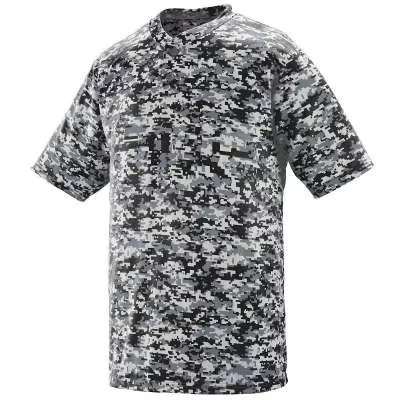 Augusta Sportswear 1555 Digi Camo Wicking Two-Button Jersey