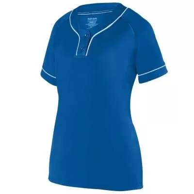 Augusta Sportswear 1671 Girls Overpower Two-Button Jersey
