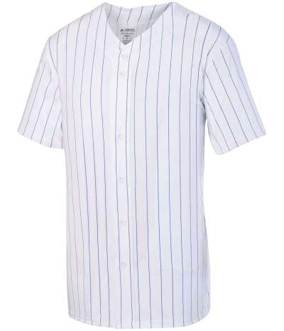 Augusta Sportswear 1685 Pinstripe Full Button Baseball Jersey