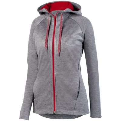 Augusta Sportswear 5558 Ladies Zoe Tonal Heather Full Zip Hoodie