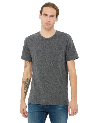 Bella + Canvas 3021 Men's Jersey Short-Sleeve Pocket T-Shirt
