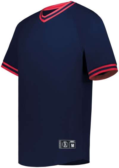 Holloway 221221 Youth Retro V-Neck Baseball Jersey