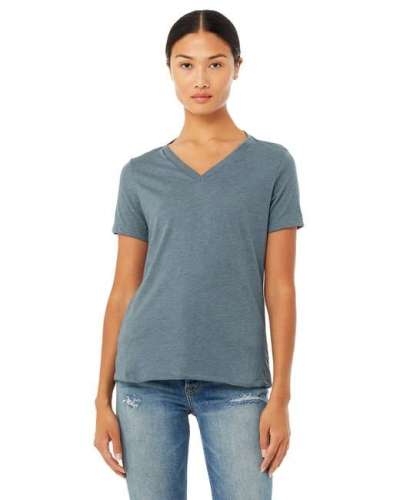 Bella + Canvas 6405 Ladies' Relaxed Jersey Short-Sleeve V-Neck T-Shirt