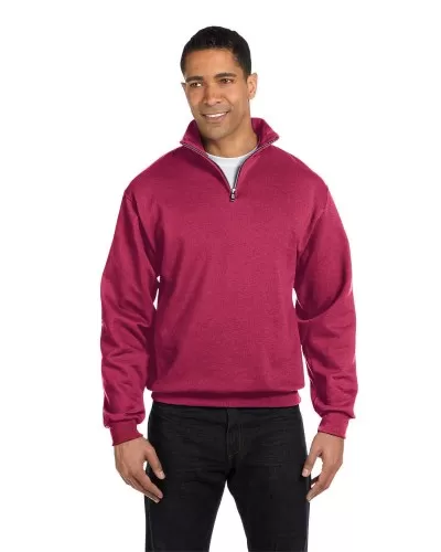 Jerzees 995M Adult 8 oz. NuBlend® Quarter-Zip Cadet Collar Sweatshirt