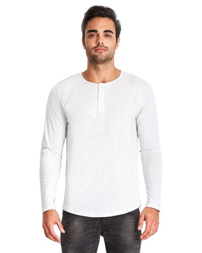 Next Level 6072 Men's Triblend Long-Sleeve Henley