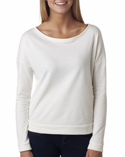 Next Level 6931 Ladies' French Terry Long-Sleeve Scoop