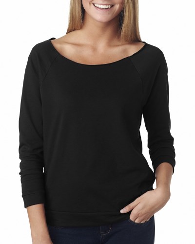 Next Level 6951 Ladies French Terry 3/4-Sleeve Raglan