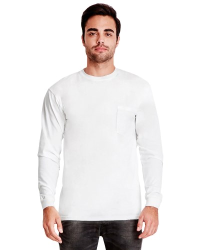 Next Level 7451 Adult Inspired Dye Long-Sleeve Crew with Pocket