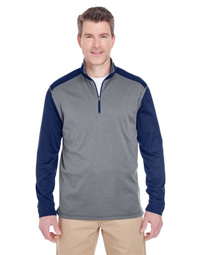 UltraClub 8232 Adult Cool & Dry Sport Two-Tone Quarter-Zip Pullover