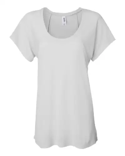 BELLA + CANVAS 8801 Women?s Flowy Raglan Tee 2 Pack