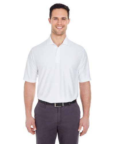 UltraClub 8413 Men's Cool & Dry Elite Tonal Stripe Performance Polo