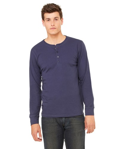 Bella + Canvas 3150 Men's Jersey Long-Sleeve Henley