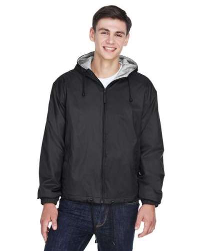 UltraClub 8915 Adult Fleece-Lined Hooded Jacket