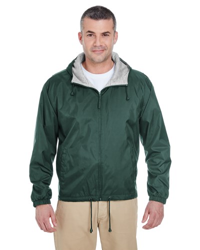 UltraClub 8915 Adult Fleece-Lined Hooded Jacket