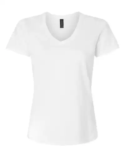 Gildan 64V00L Women's Softstyle? V-Neck T-Shirt 2 Pack