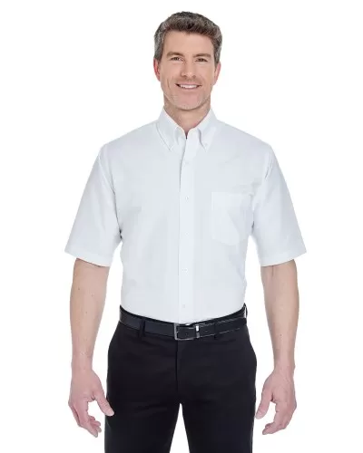 UltraClub 8972 Men's Classic Wrinkle-Resistant Short-Sleeve Oxford