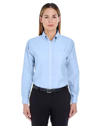 UltraClub 8990 Ladies' Classic Wrinkle-Resistant Long-Sleeve Oxford