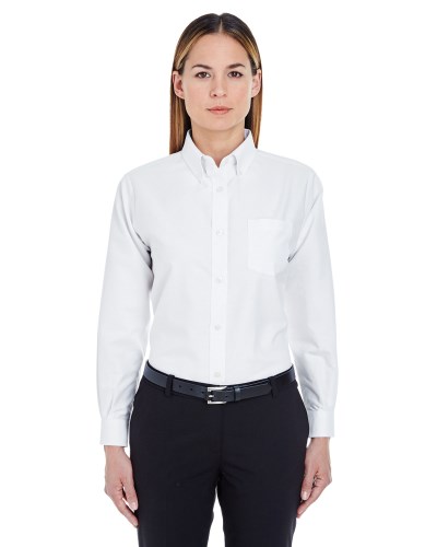 UltraClub 8990 Ladies' Classic Wrinkle-Resistant Long-Sleeve Oxford