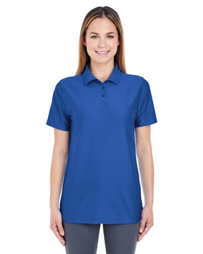 UltraClub 8413L Ladies' Cool & Dry Elite Tonal Stripe Performance Polo