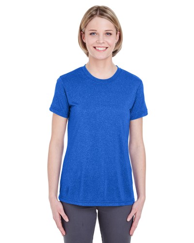 UltraClub 8619L Ladies' Cool & Dry Heathered Performance T-Shirt