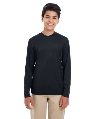 UltraClub 8622Y Youth Cool & Dry Performance Long-Sleeve Top