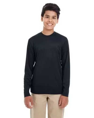 UltraClub 8622Y Youth Cool & Dry Performance Long-Sleeve Top