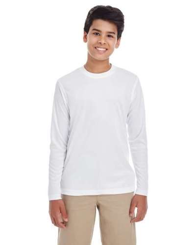 UltraClub 8622Y Youth Cool & Dry Performance Long-Sleeve Top