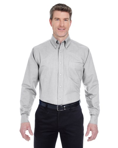 UltraClub 8970T Men's Tall Classic Wrinkle-Resistant Long-Sleeve Oxford
