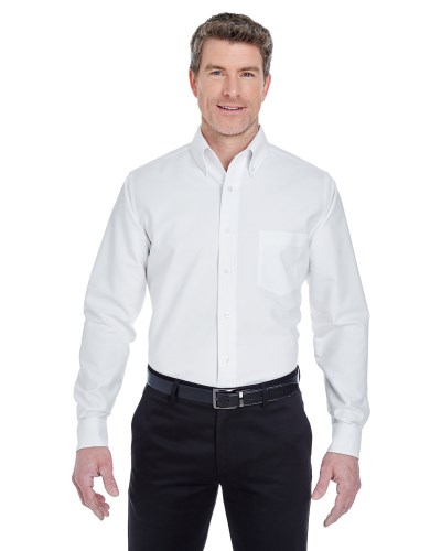 UltraClub 8970T Men's Tall Classic Wrinkle-Resistant Long-Sleeve Oxford