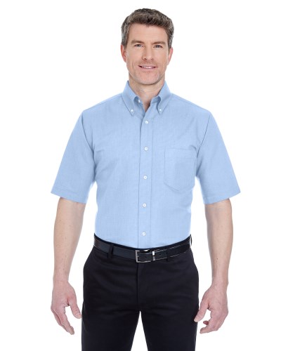 UltraClub 8972T Men's Tall Classic Wrinkle-Resistant Short-Sleeve Oxford