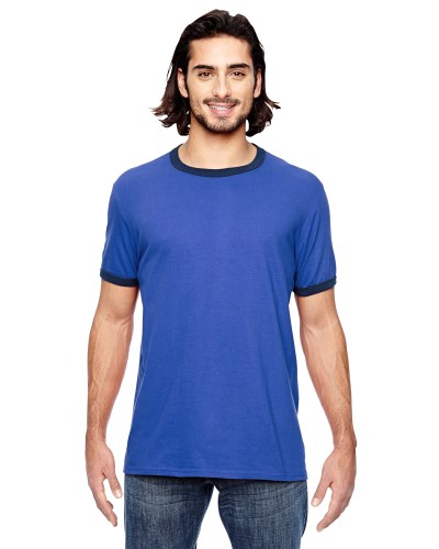 Anvil 988AN Adult Lightweight Ringer T-Shirt