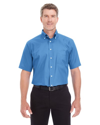 Devon & Jones D620S Men's Crown Collection™ Solid Broadcloth Short-Sleeve Shirt