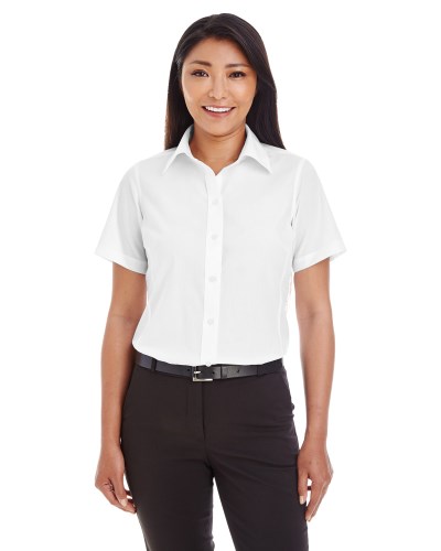 Devon & Jones D620SW Ladies' Crown Collection™ Solid Broadcloth Short-Sleeve Shirt