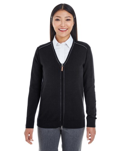 Devon & Jones DG478W Ladies' Manchester Fully-Fashioned Full-Zip Sweater