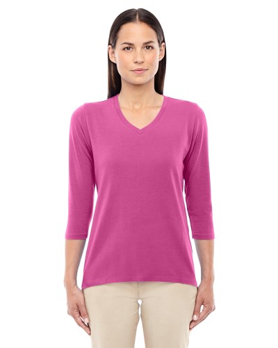 Devon & Jones DP184W Ladies' Perfect Fit™ Bracelet Length V-Neck Top