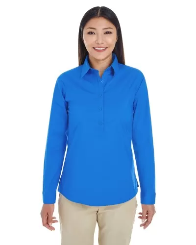 Devon & Jones DP610W Ladies' Perfect Fit™ Half-placket Tunic Top