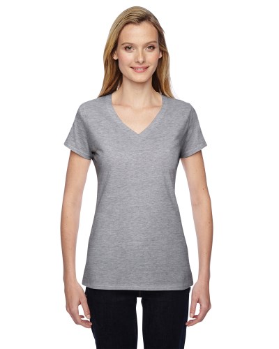 Fruit of the Loom SFJVR Ladies' 4.7 oz. Sofspun® Jersey Junior V-Neck T-Shirt