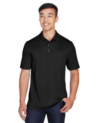 Harriton M345 Men's Advantage IL Snap Placket Performance Polo