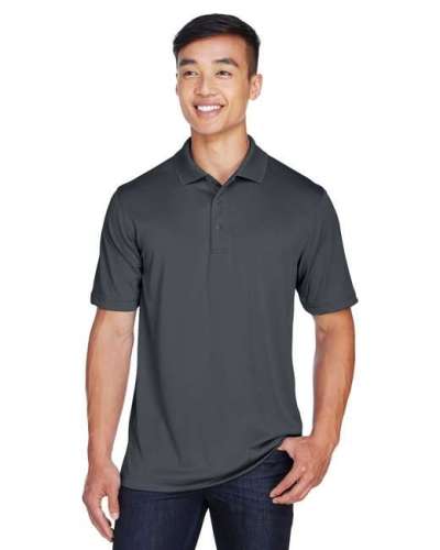 Harriton M345 Men's Advantage IL Snap Placket Performance Polo