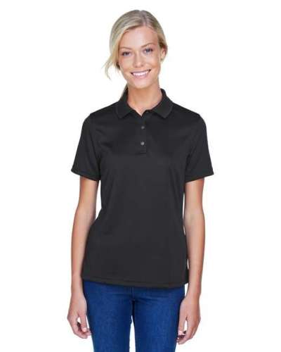 Harriton M345W Ladies' Advantage IL Snap Placket Performance Polo