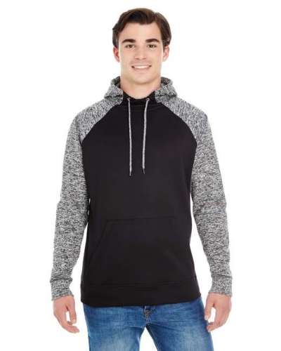 J America JA8612 Adult Colorblock Cosmic Pullover Hood