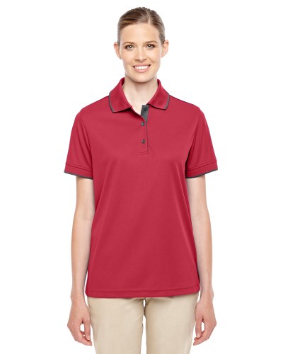 Ash City - Core 365 78222 Ladies' Motive Performance Pique Polo with Tipped Collar