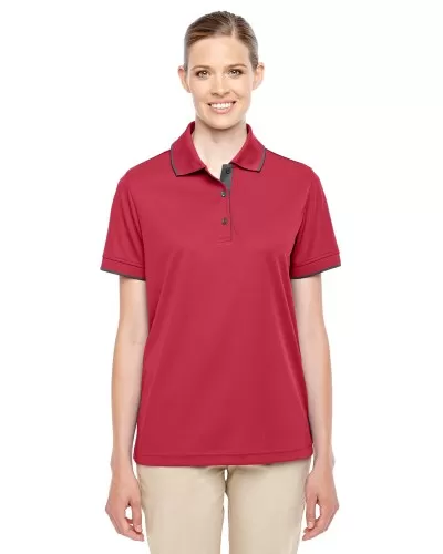 Ash City - Core 365 78222 Ladies' Motive Performance Pique Polo with Tipped Collar
