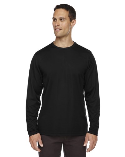 Ash City - Core 365 88199 Men's Agility Performance Long-Sleeve Piqué Crewneck