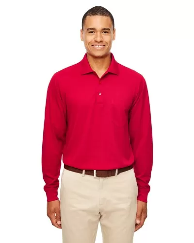 Ash City - Core 365 88192P Adult Pinnacle Performance Piqué Long-Sleeve Polo with Pocket