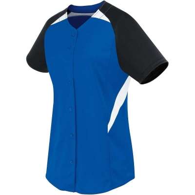 High 5 Five 312172-C Ladies Galaxy Full Button Softball Jersey