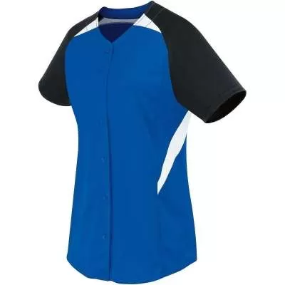 High 5 Five 312172-C Ladies Galaxy Full Button Softball Jersey
