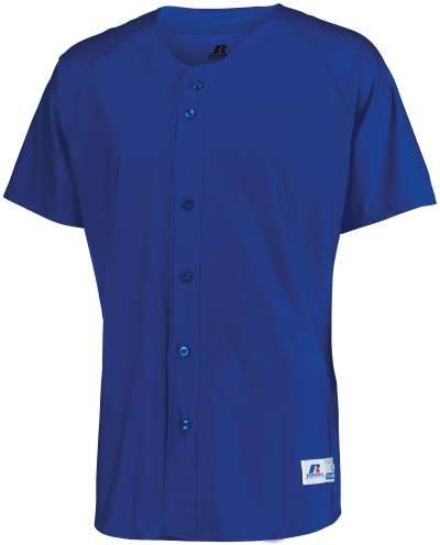 Russell Athletic 343VTM Raglan Sleeve Button Front Jersey